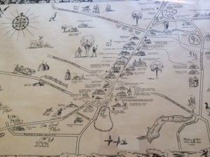 Map in my possession showing the village on its 300th anniversary, 1948